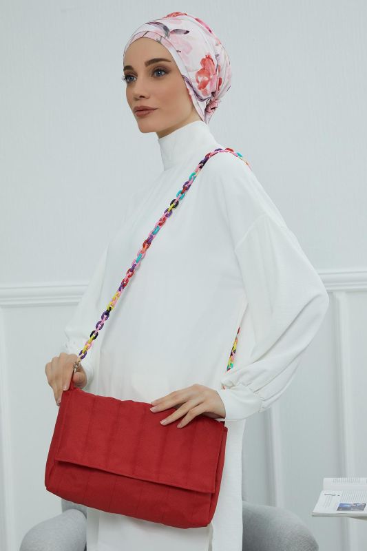Renkli Askılı Çanta,CE-8 Kırmızı - 2