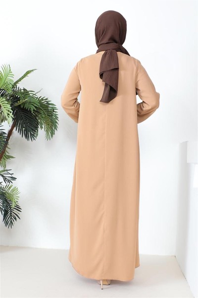 Robalı Aerobin Elbise CAMEL - Thumbnail