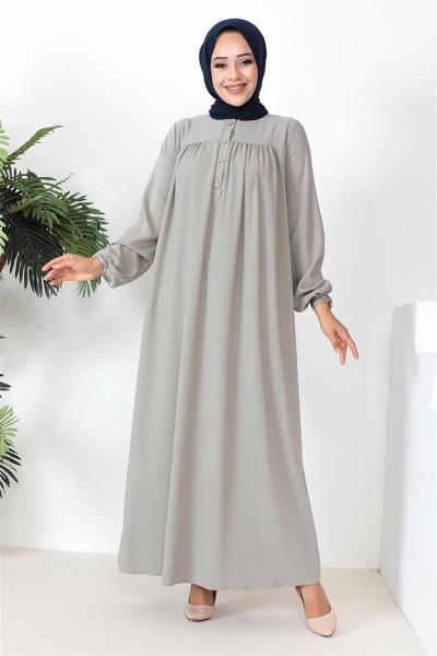 Robalı Aerobin Elbise GRİ - Thumbnail