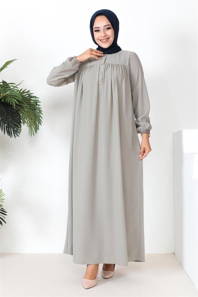 Robalı Aerobin Elbise GRİ - Thumbnail