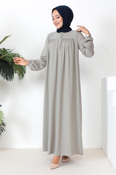 Robalı Aerobin Elbise GRİ - Thumbnail