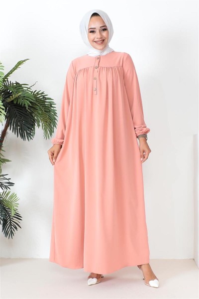 Robalı Aerobin Elbise GÜL KURUSU - Thumbnail