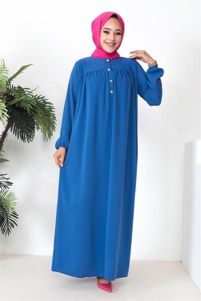 Robalı Aerobin Elbise İNDİGO - Thumbnail