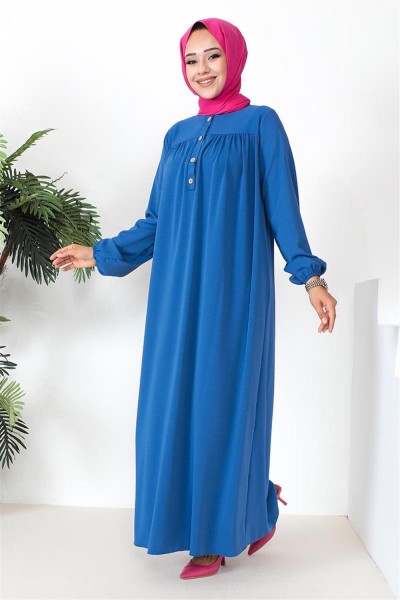 Robalı Aerobin Elbise İNDİGO - Thumbnail