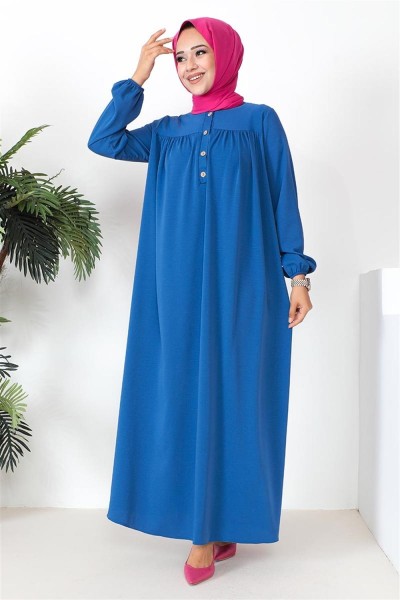Robalı Aerobin Elbise İNDİGO - Thumbnail