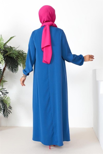 Robalı Aerobin Elbise İNDİGO - Thumbnail