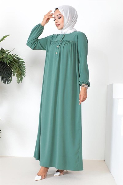 Robalı Aerobin Elbise ZÜMRÜT YEŞİLİ - Thumbnail