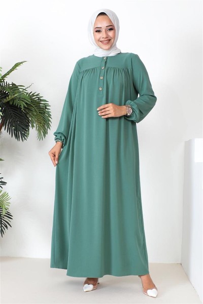 Robalı Aerobin Elbise ZÜMRÜT YEŞİLİ - Thumbnail