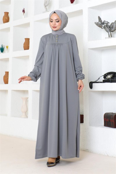 Robalı Tesettür Spor Elbise GRİ - Thumbnail