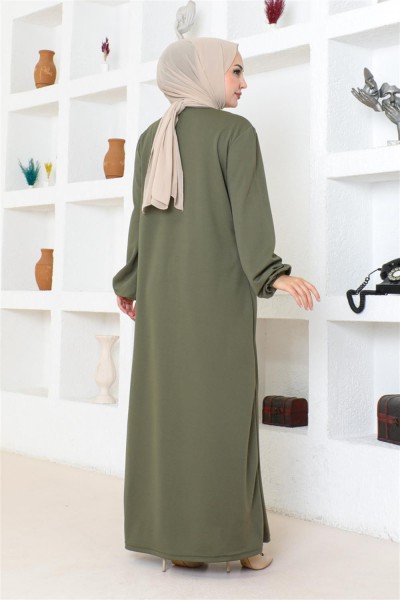 Robalı Tesettür Spor Elbise HAKİ - Thumbnail