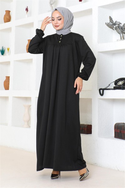 Robalı Tesettür Spor Elbise SİYAH - Thumbnail