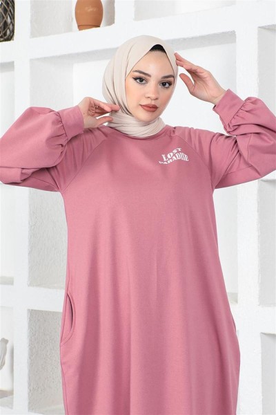 Şalvar Model Salaş Elbise GÜL KURUSU - Thumbnail