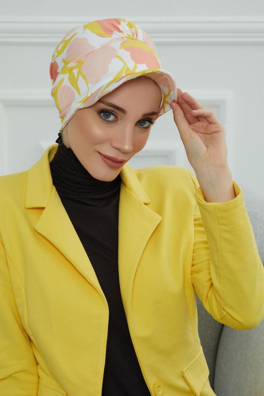 Şapkalı Desenli Penye Bone,B-30YD Desen 31 - 1