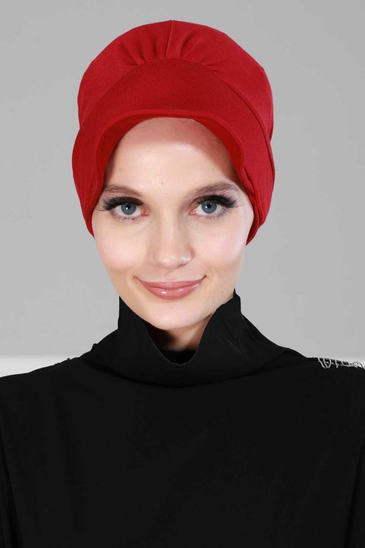 Şapkalı Penye Bone,B-30 Bordo - 1
