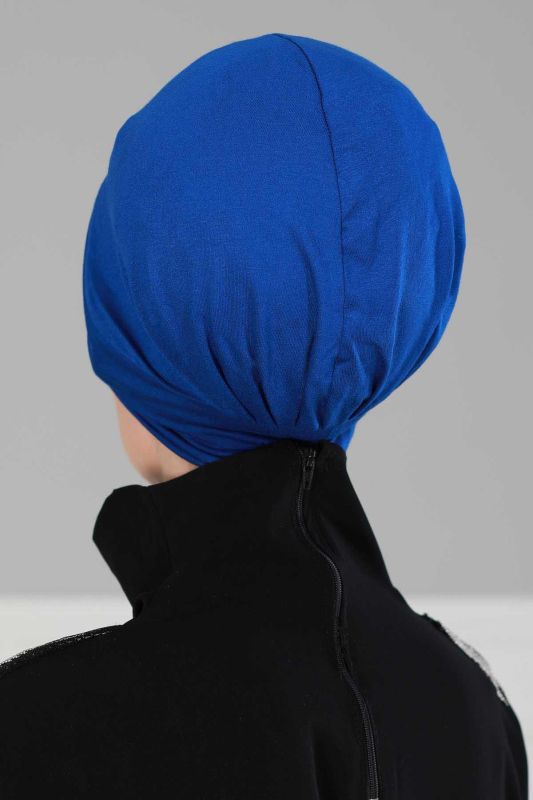 Şapkalı Penye Bone,B-30 Saks Mavisi - 4