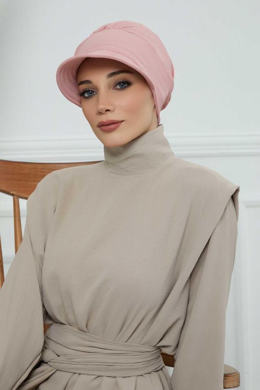 Siperlikli Aerobin Şapka Bone,B-73A Pembe - 1