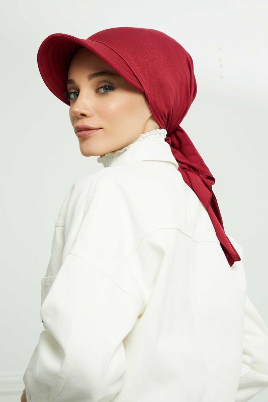 Siperlikli Bandana Bone,B-71 Bordo - 5