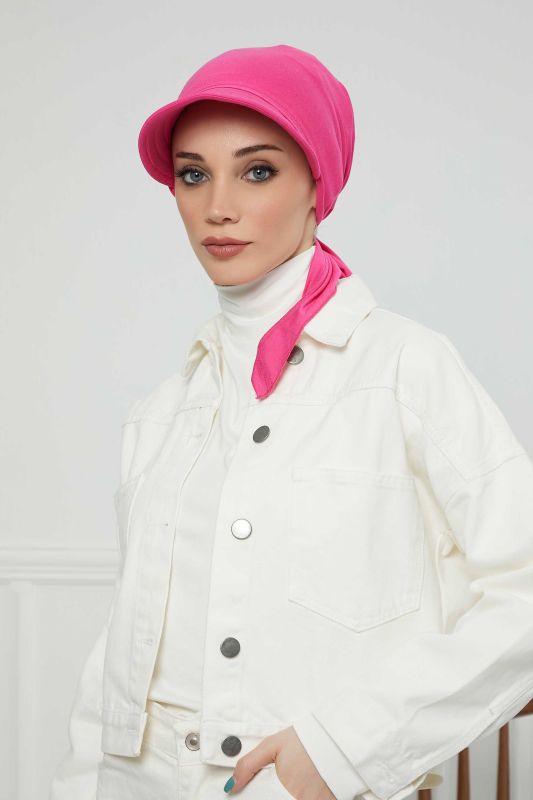 Siperlikli Bandana Bone,B-71 Fuşya - 2