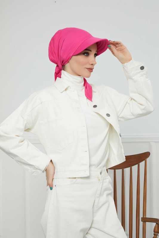 Siperlikli Bandana Bone,B-71 Fuşya - 4