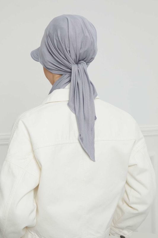 Siperlikli Bandana Bone,B-71 Gri 2 - 3