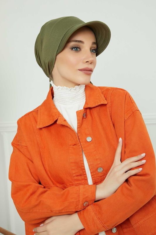 Siperlikli Bandana Bone,B-71 Haki Yeşili - 2