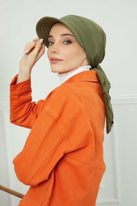 Siperlikli Bandana Bone,B-71 Haki Yeşili - 7