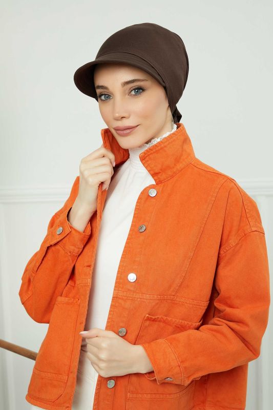 Siperlikli Bandana Bone,B-71 Kahverengi - 4