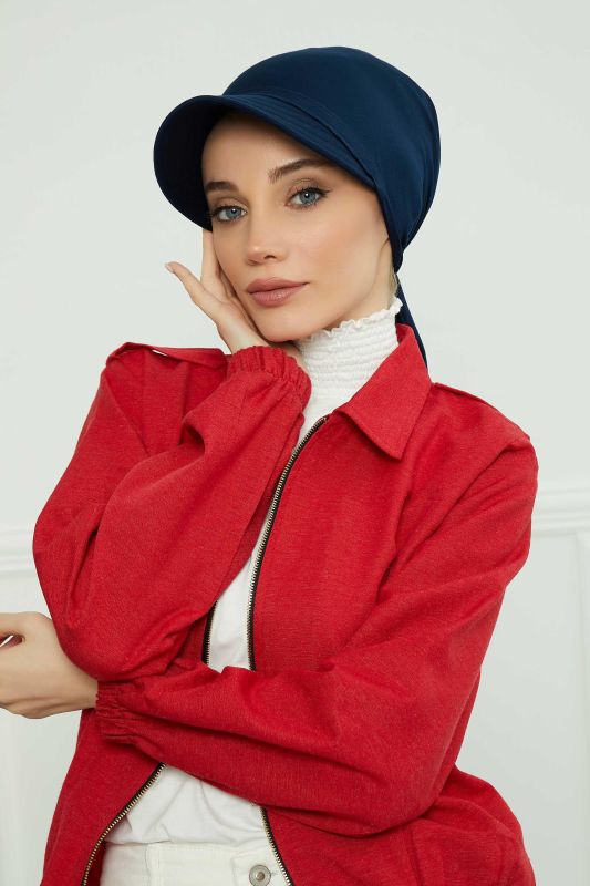 Siperlikli Bandana Bone,B-71 Lacivert - 1