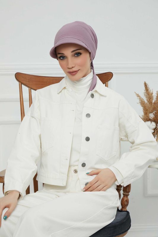 Siperlikli Bandana Bone,B-71 Lila - 1