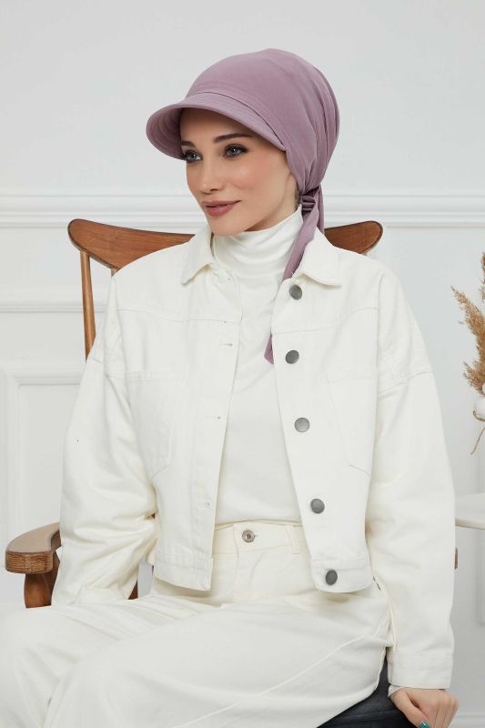 Siperlikli Bandana Bone,B-71 Lila - 2