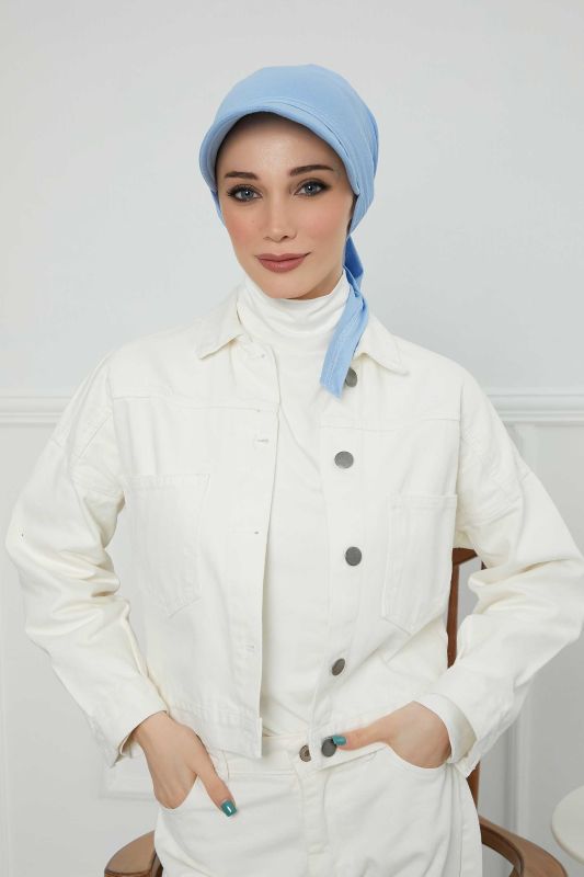 Siperlikli Bandana Bone,B-71 Mavi - 2