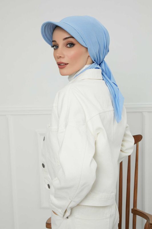 Siperlikli Bandana Bone,B-71 Mavi - 4