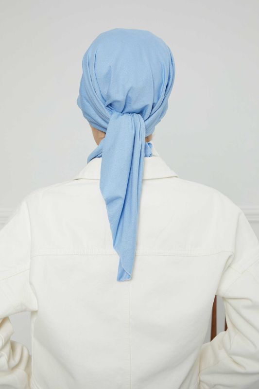 Siperlikli Bandana Bone,B-71 Mavi - 6