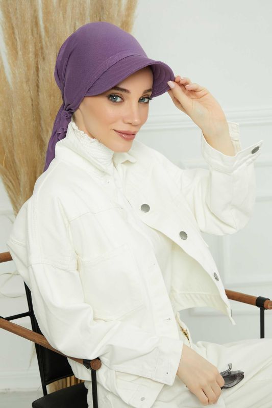Siperlikli Bandana Bone,B-71 Mor 2 - 3