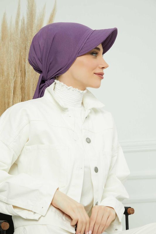 Siperlikli Bandana Bone,B-71 Mor 2 - 4