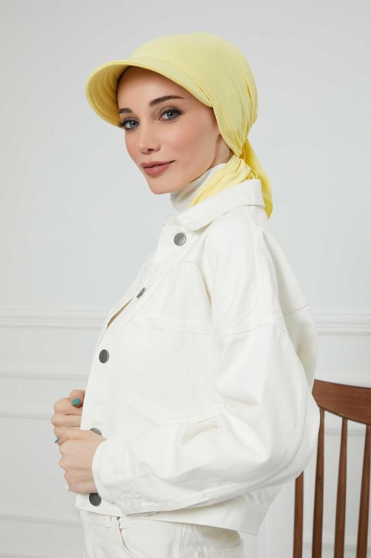 Siperlikli Bandana Bone,B-71 Sarı - 1