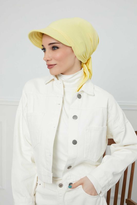 Siperlikli Bandana Bone,B-71 Sarı - 3