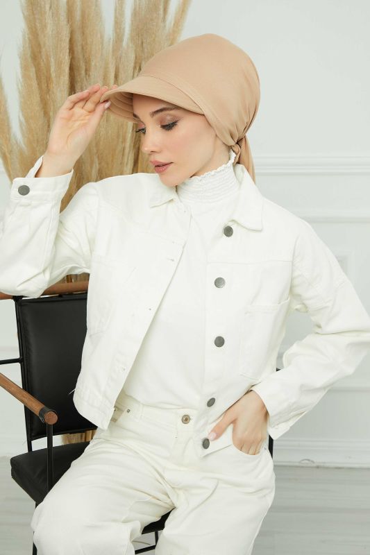 Siperlikli Bandana Bone,B-71 Sütlü Kahve - 2