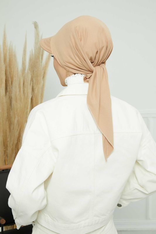 Siperlikli Bandana Bone,B-71 Sütlü Kahve - 6