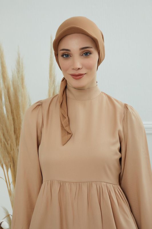 Siperlikli Bandana,B-40 Açık Kahverengi - 2