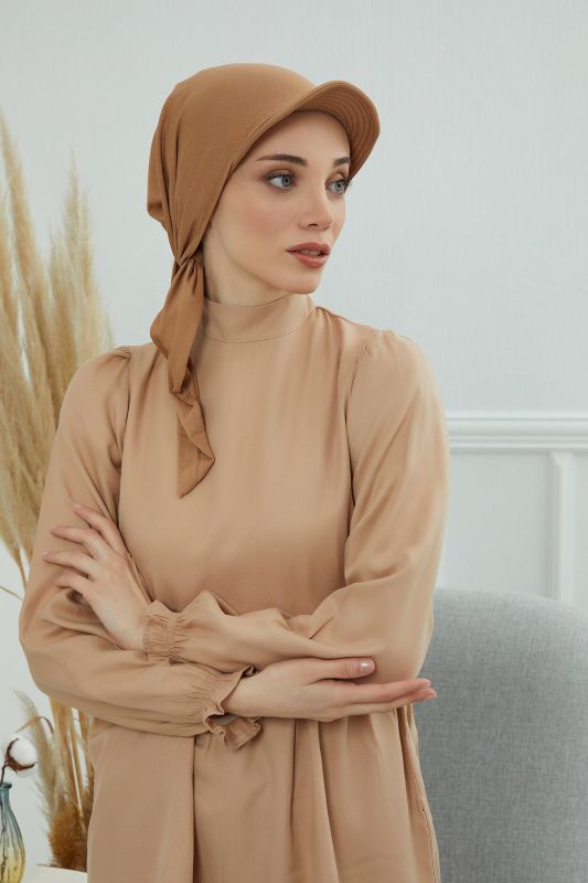 Siperlikli Bandana,B-40 Açık Kahverengi - 3