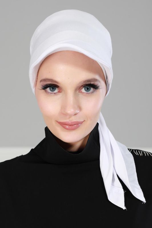 Siperlikli Bandana,B-40 Beyaz - 1