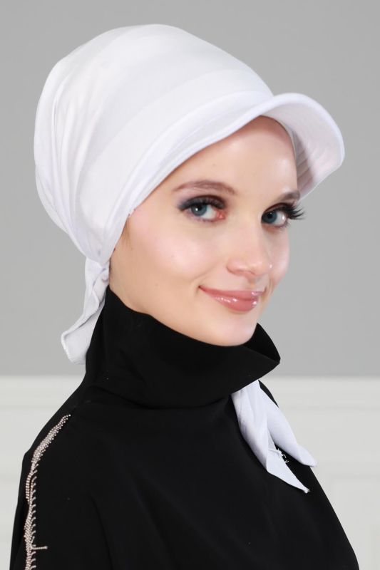 Siperlikli Bandana,B-40 Beyaz - 3