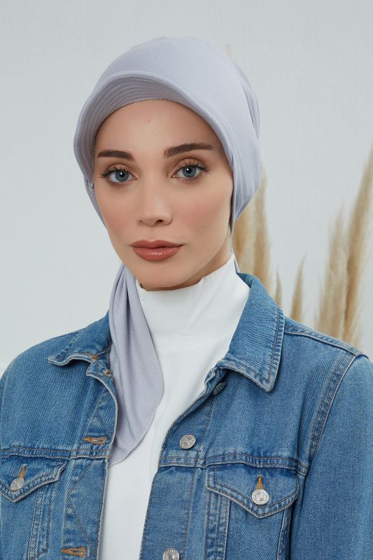Siperlikli Bandana,B-40 Gri 2 - 1