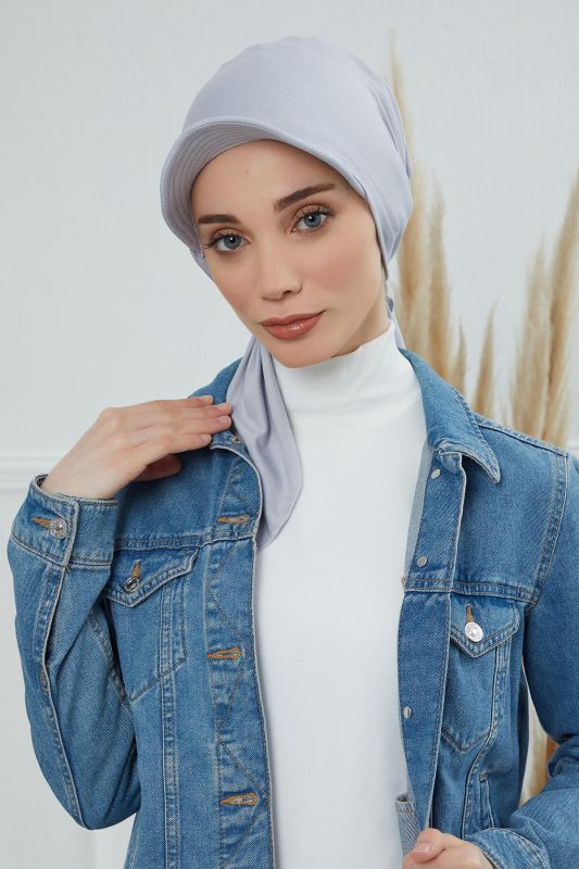 Siperlikli Bandana,B-40 Gri 2 - 4