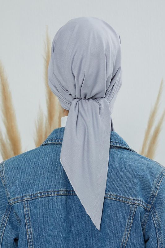 Siperlikli Bandana,B-40 Gri 2 - 5