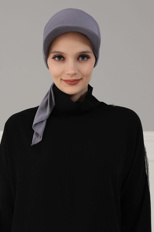 Siperlikli Bandana,B-40 Gri - 1