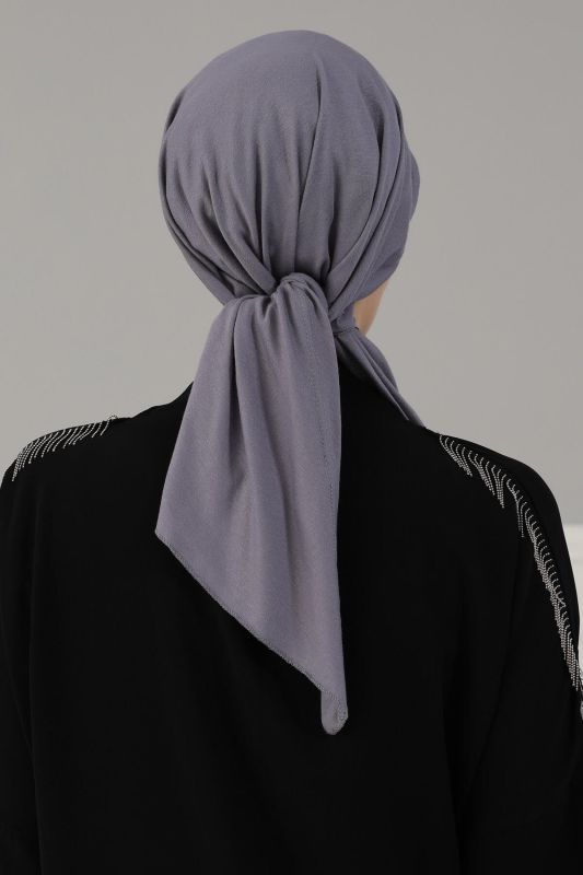 Siperlikli Bandana,B-40 Gri - 4