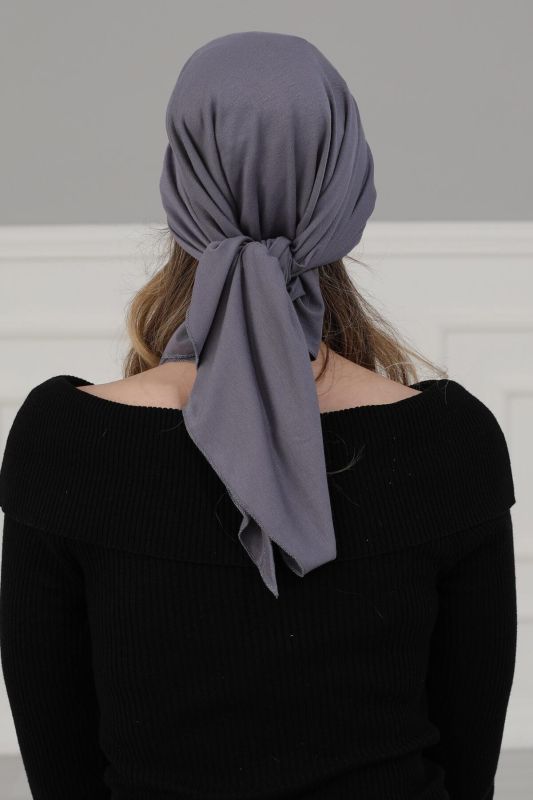 Siperlikli Bandana,B-40 Gri - 6