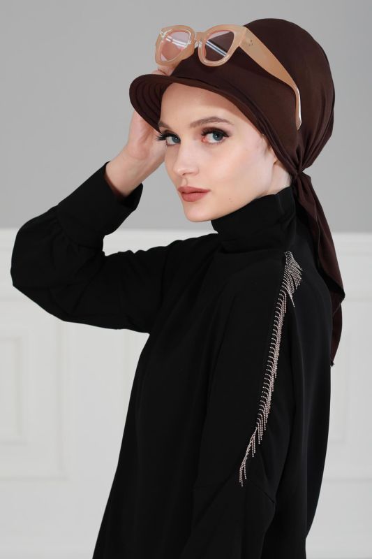Siperlikli Bandana,B-40 Kahverengi - 5